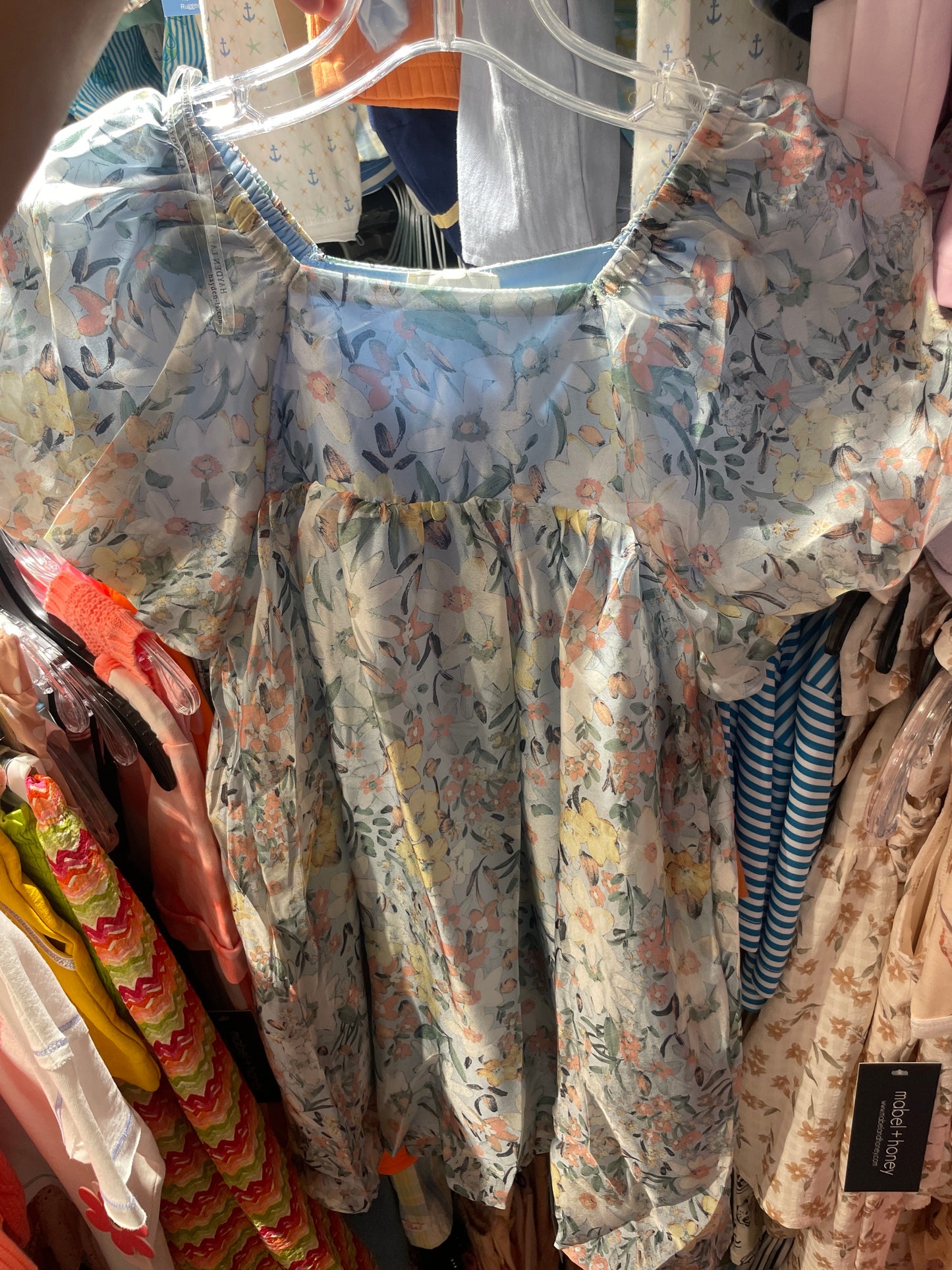 BLUE FLORAL DRESS