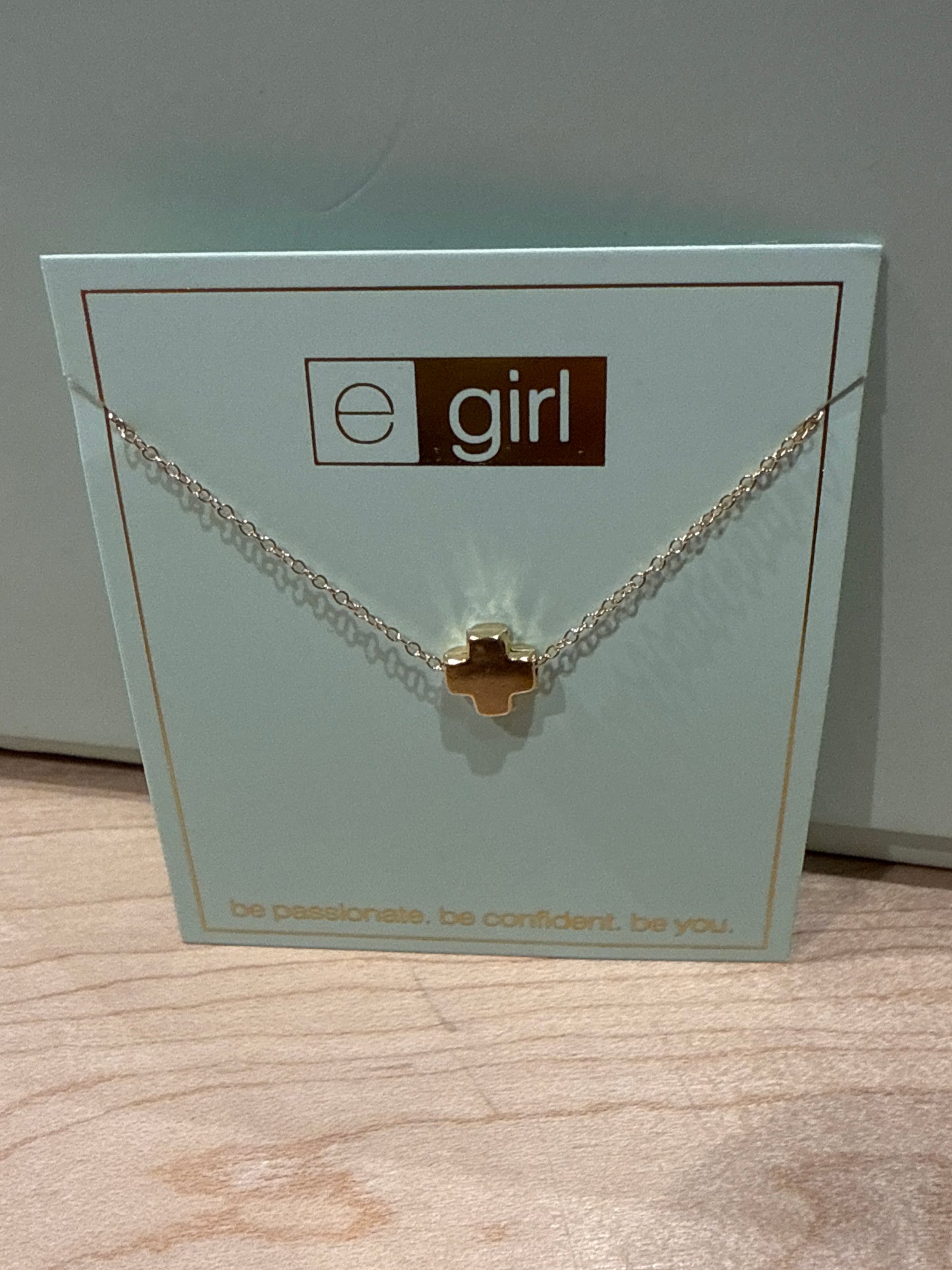 egirl 14" Necklace Gold- Signature Cross Gold