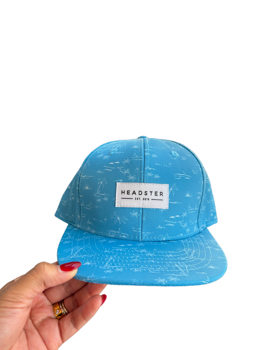 ADVENTURE AWAITS BLUE SNAPBACK