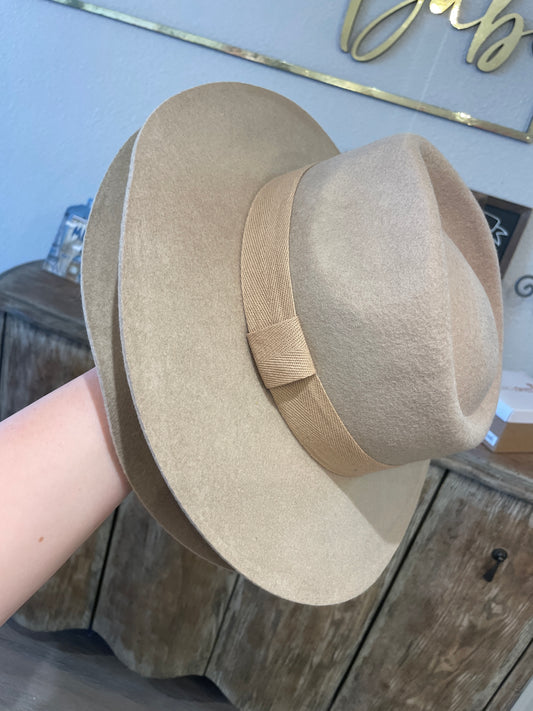 KIDS SEASIDE FEDORA HAT-TAN