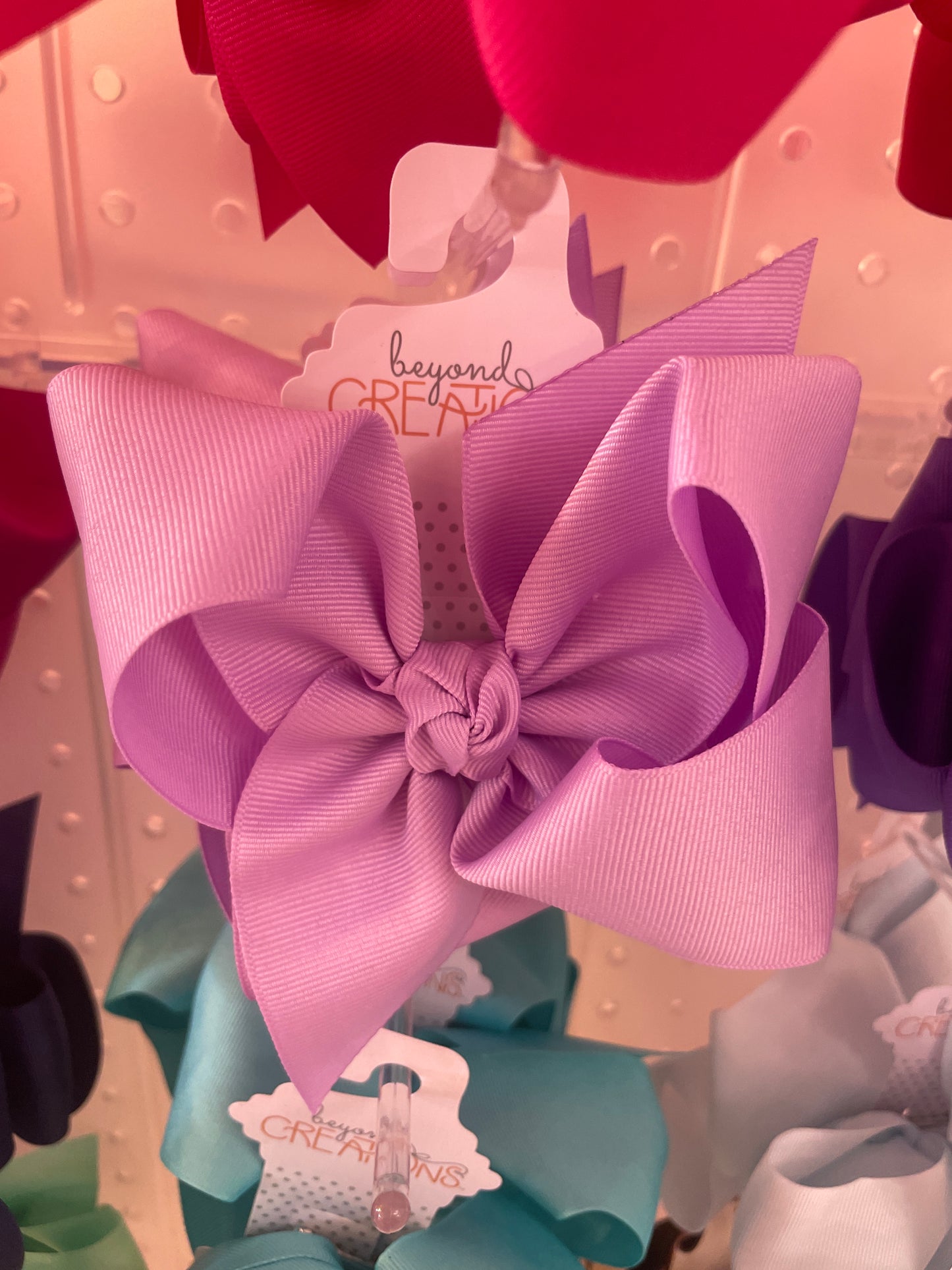 Huge Grosgrain Bow W Knot med alligator clip