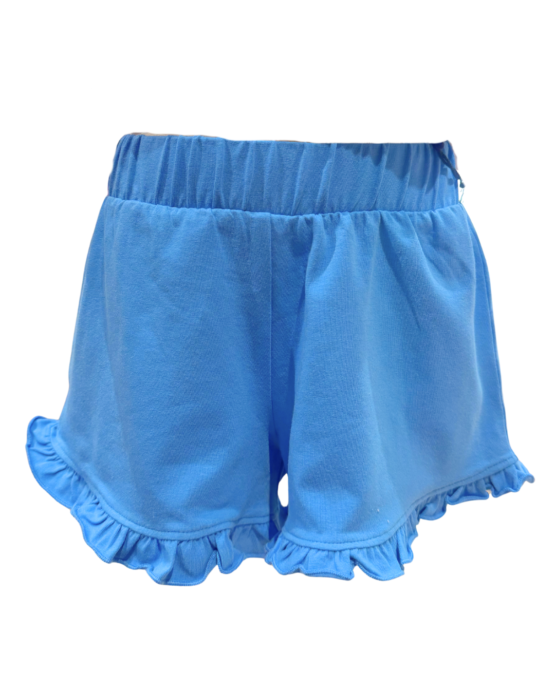 Blue Ruffle Shorts
