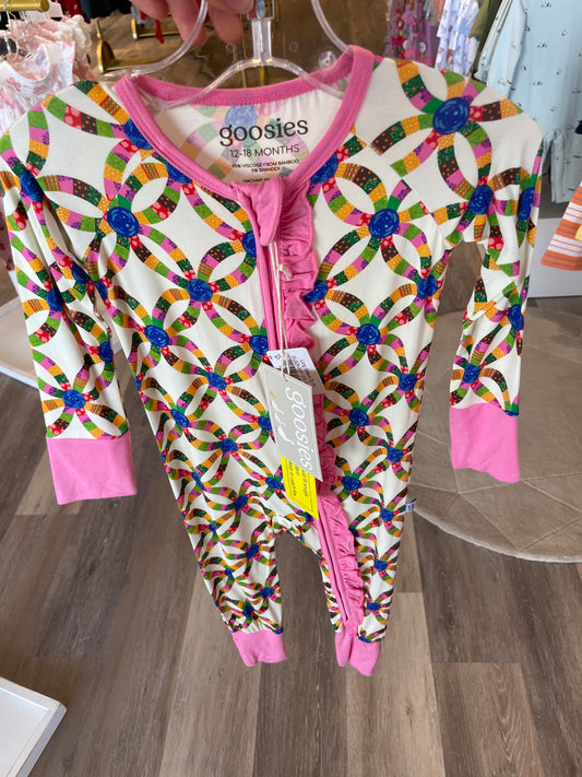 Quilt Long Sleeve Zip PJ