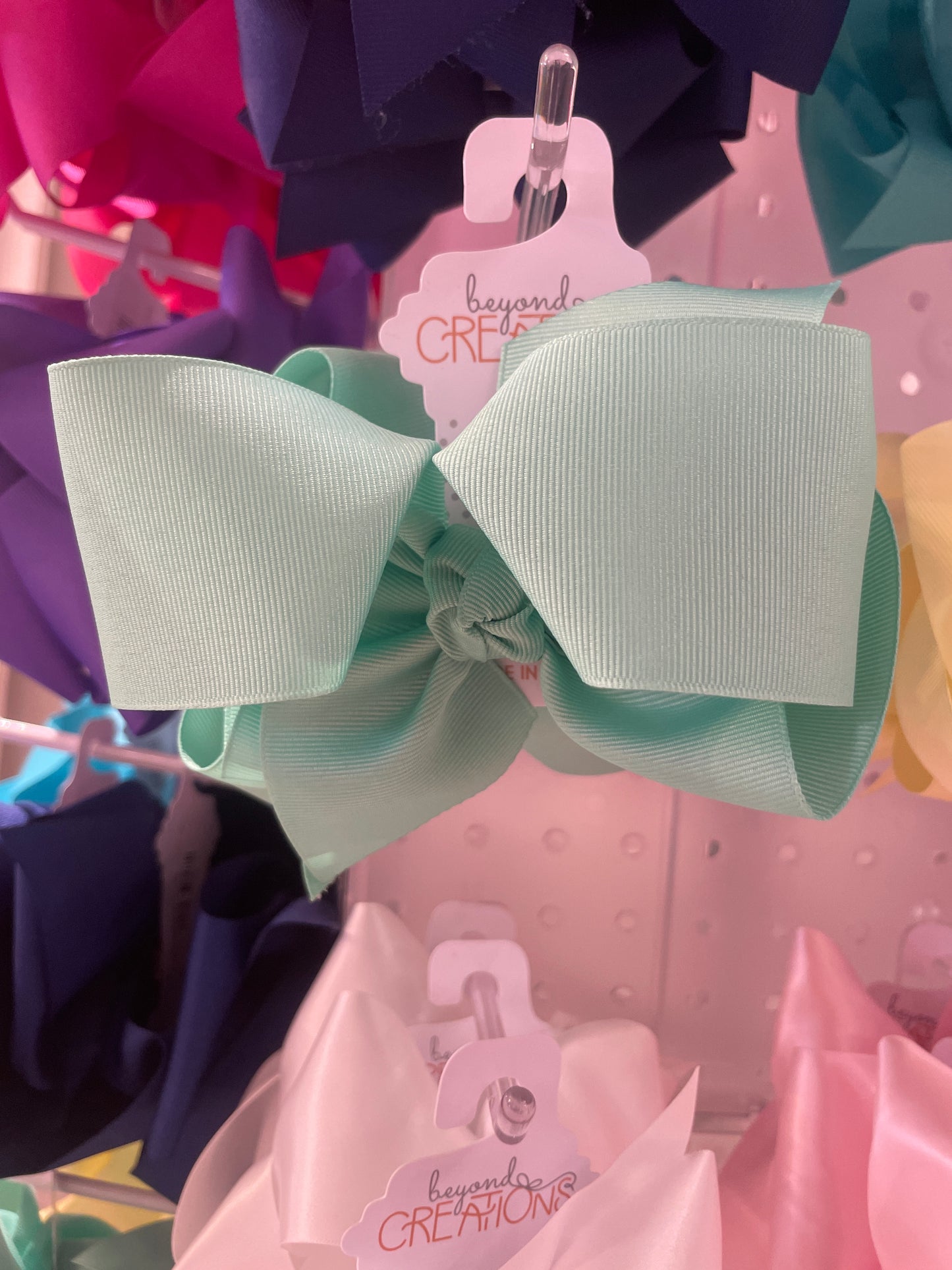 Huge Grosgrain Bow W Knot med alligator clip