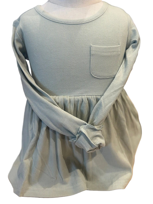 Girls Ribbed Peplum Shirt
