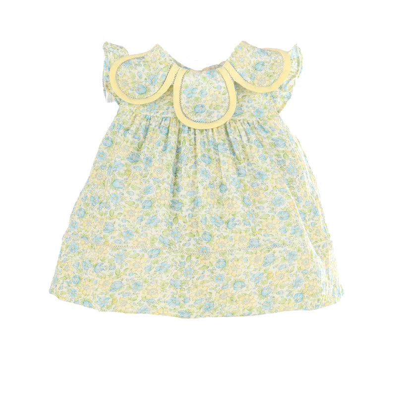 Buttercup Floral Petal Collar Dress