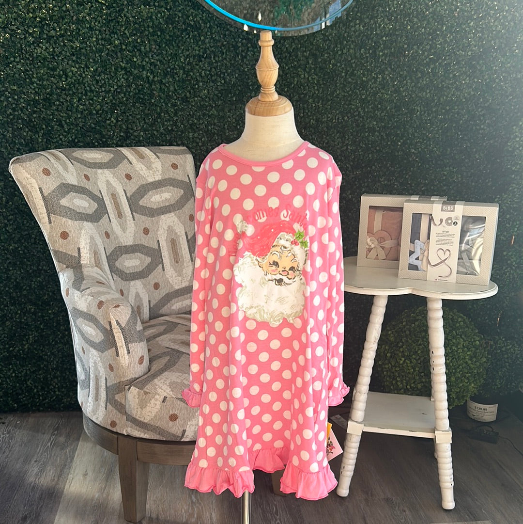 KIDS HERE COMES SANTA CLAUS JAMMIE GOWN