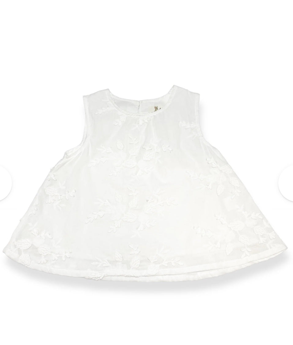 Floral Embroidery Cotton blouse