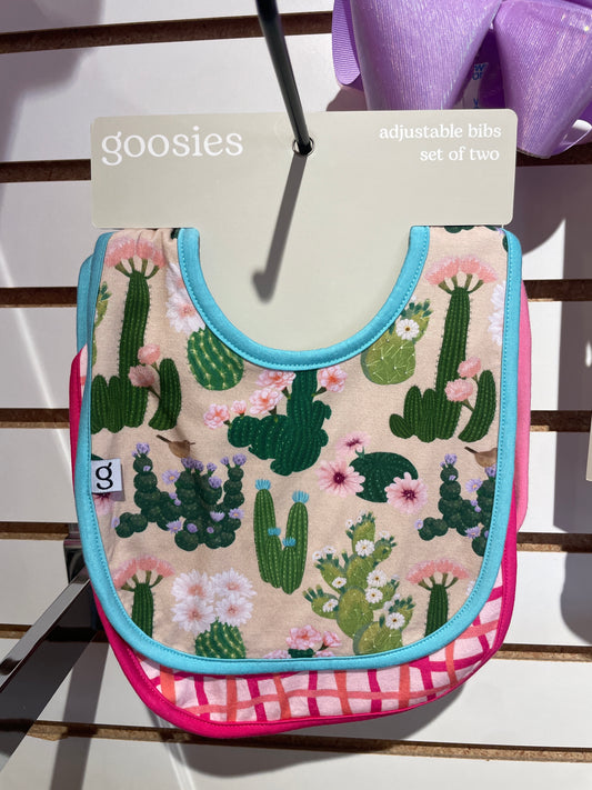 Cactus Blooms Bib Set