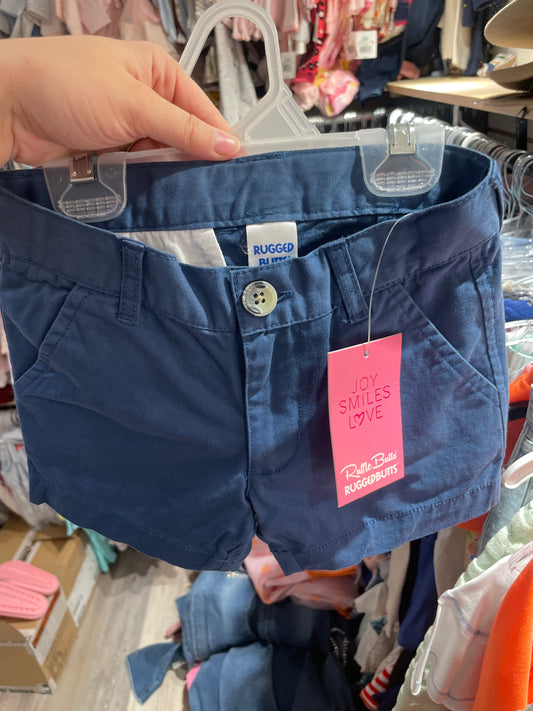 Indigo Stretch Chino Shorts
