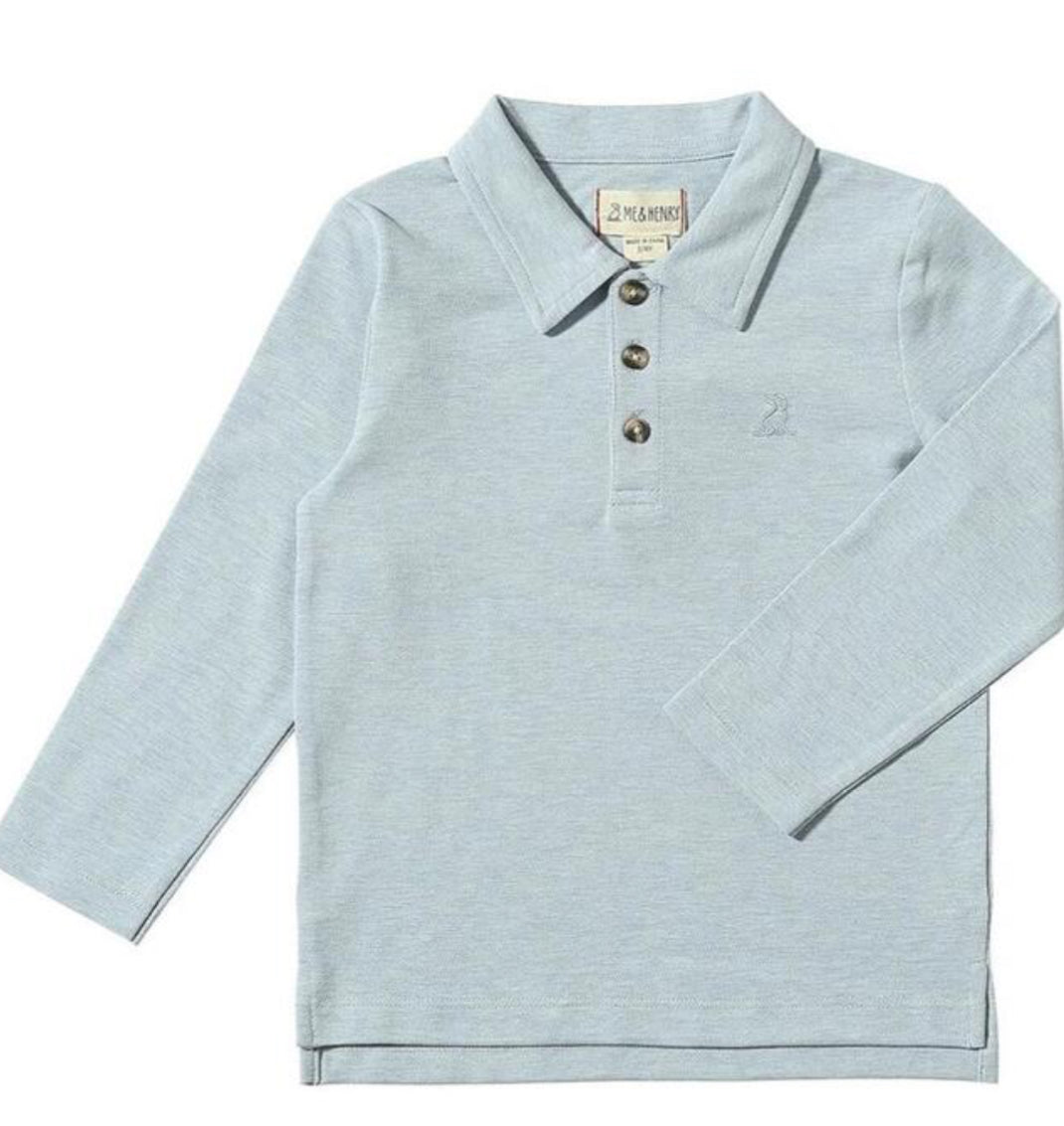 Blue Pique Spencer Polo