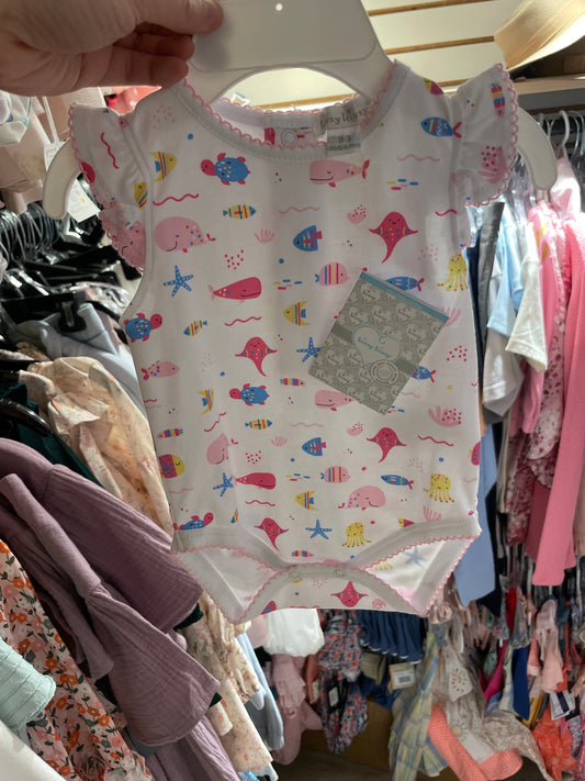PINK SEA LIFE FUN BODYSUIT