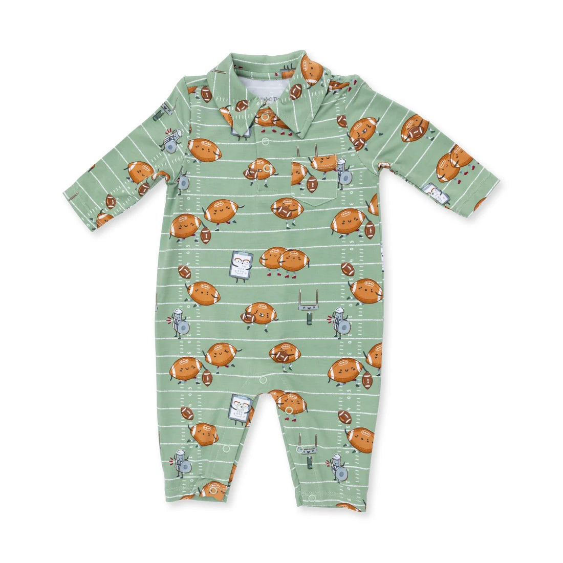 Footballs Playing Football  Polo Romper