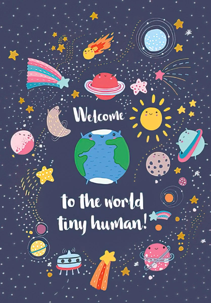 Welcome to the World Tiny Human Card