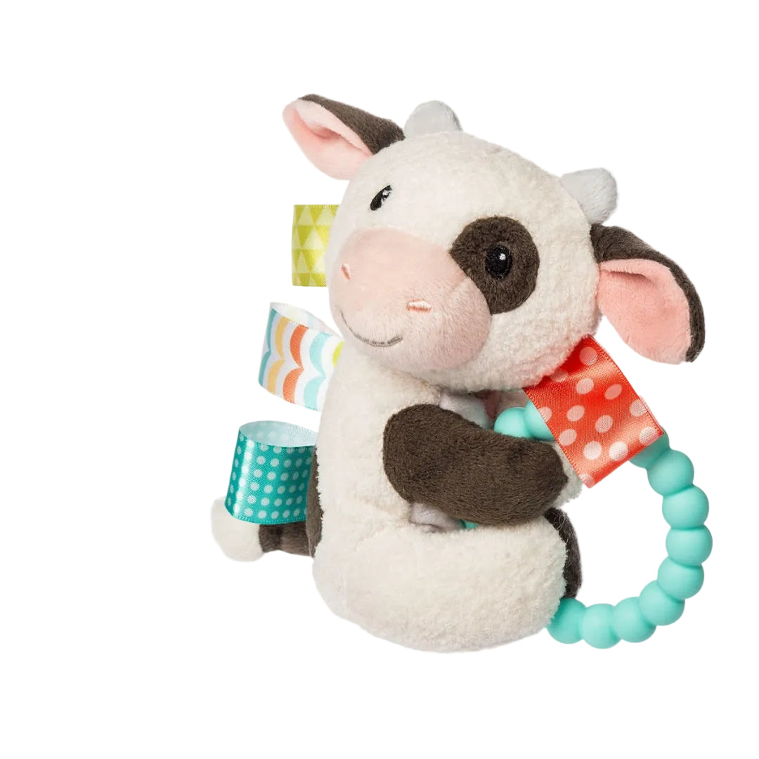 Taggies Buttercup Cow Teether Rattle