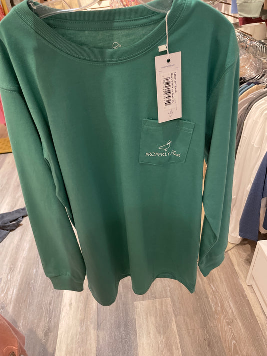 Boys Geese LS Teal