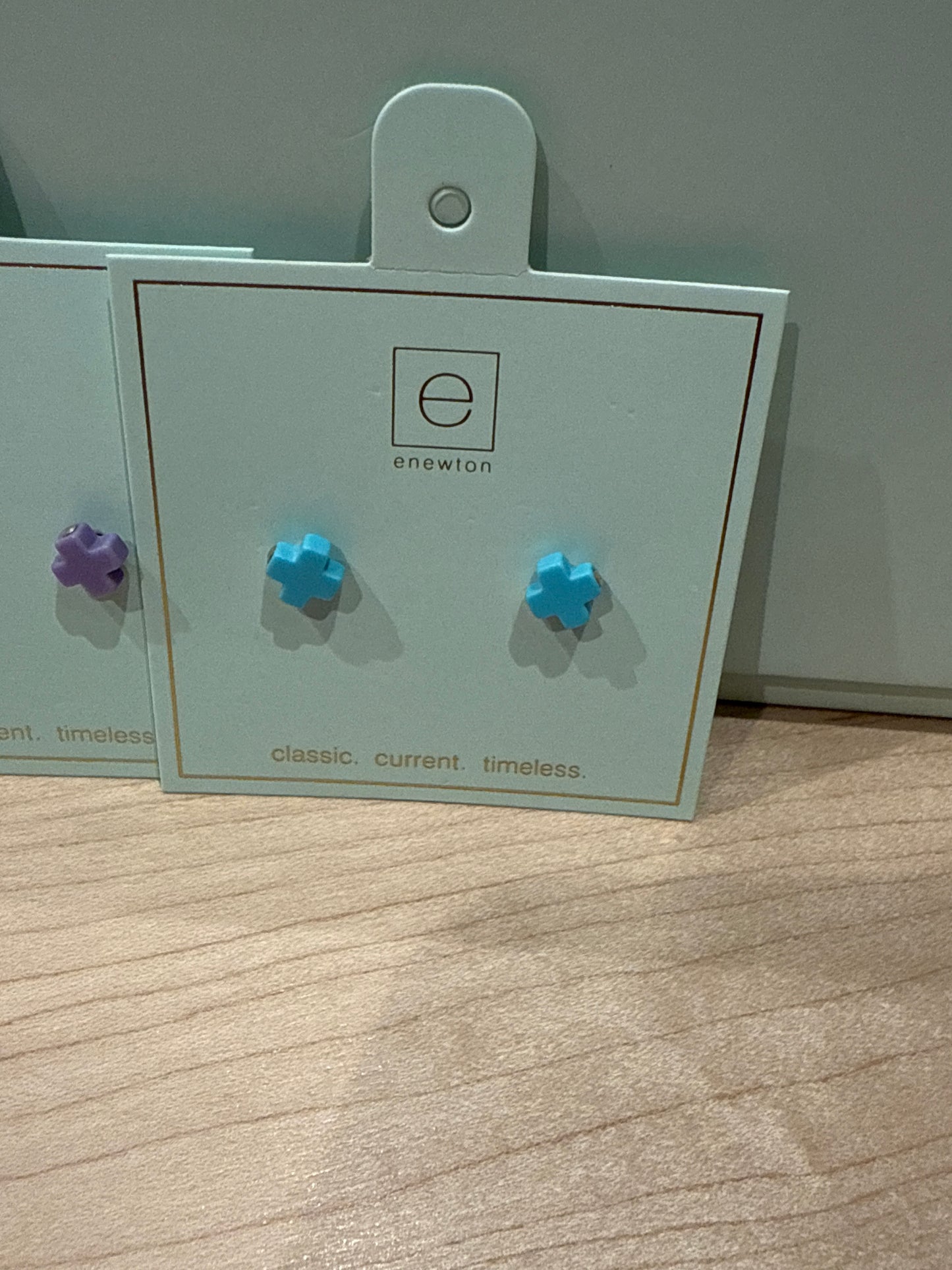 Signatuare Cross Stud Earrings