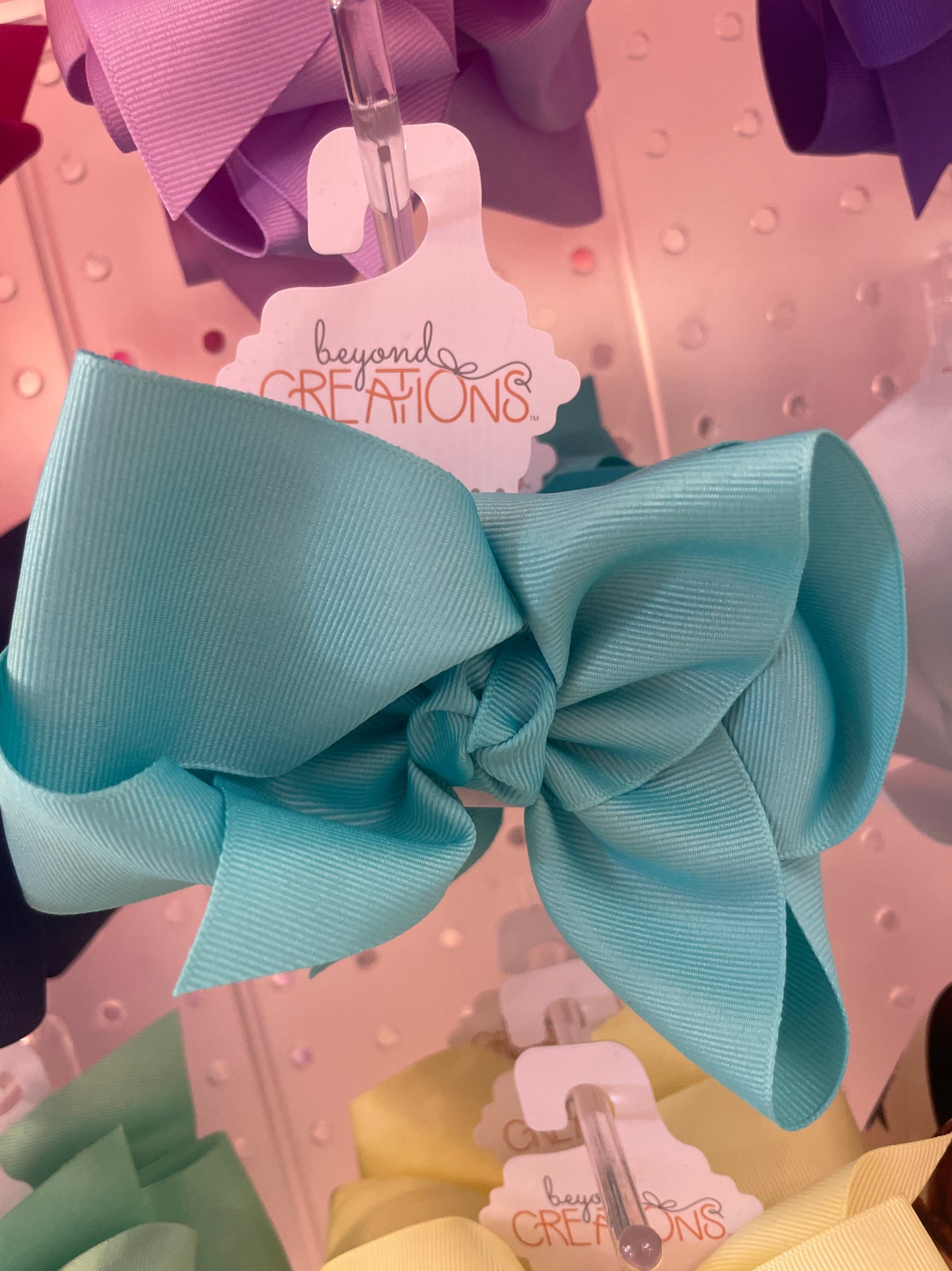 Huge Grosgrain Bow W Knot med alligator clip