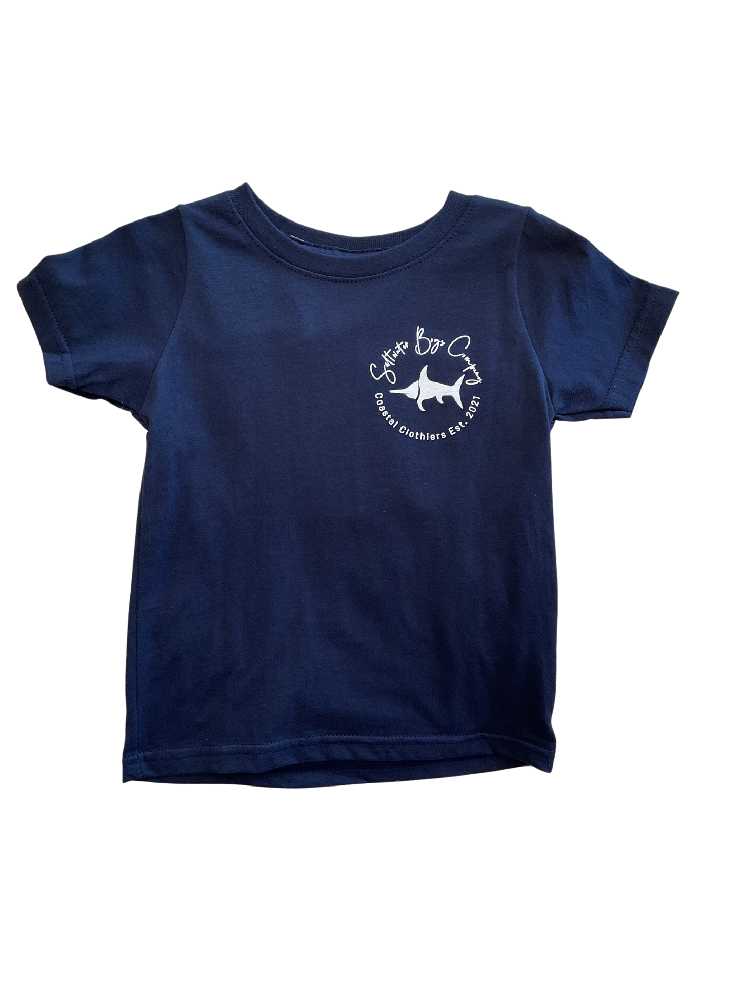 Apalachicola Oysters Short Sleeve Tee Navy