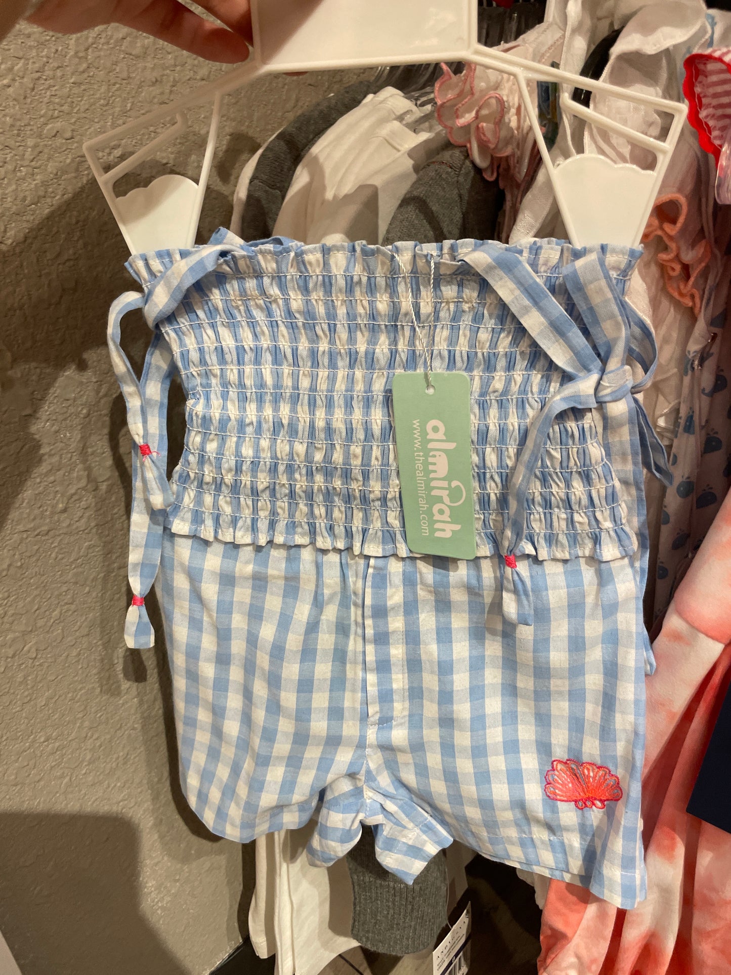 Gingham Blue Check Set