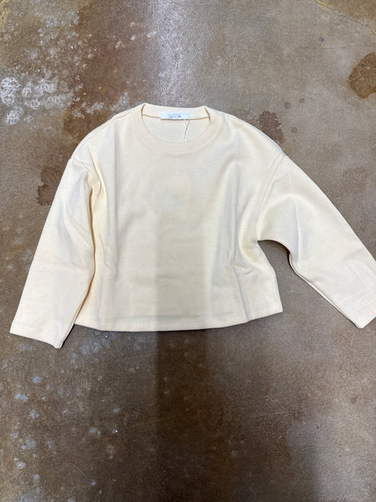 Tween Relaxed Stay Crewneck Knit Top