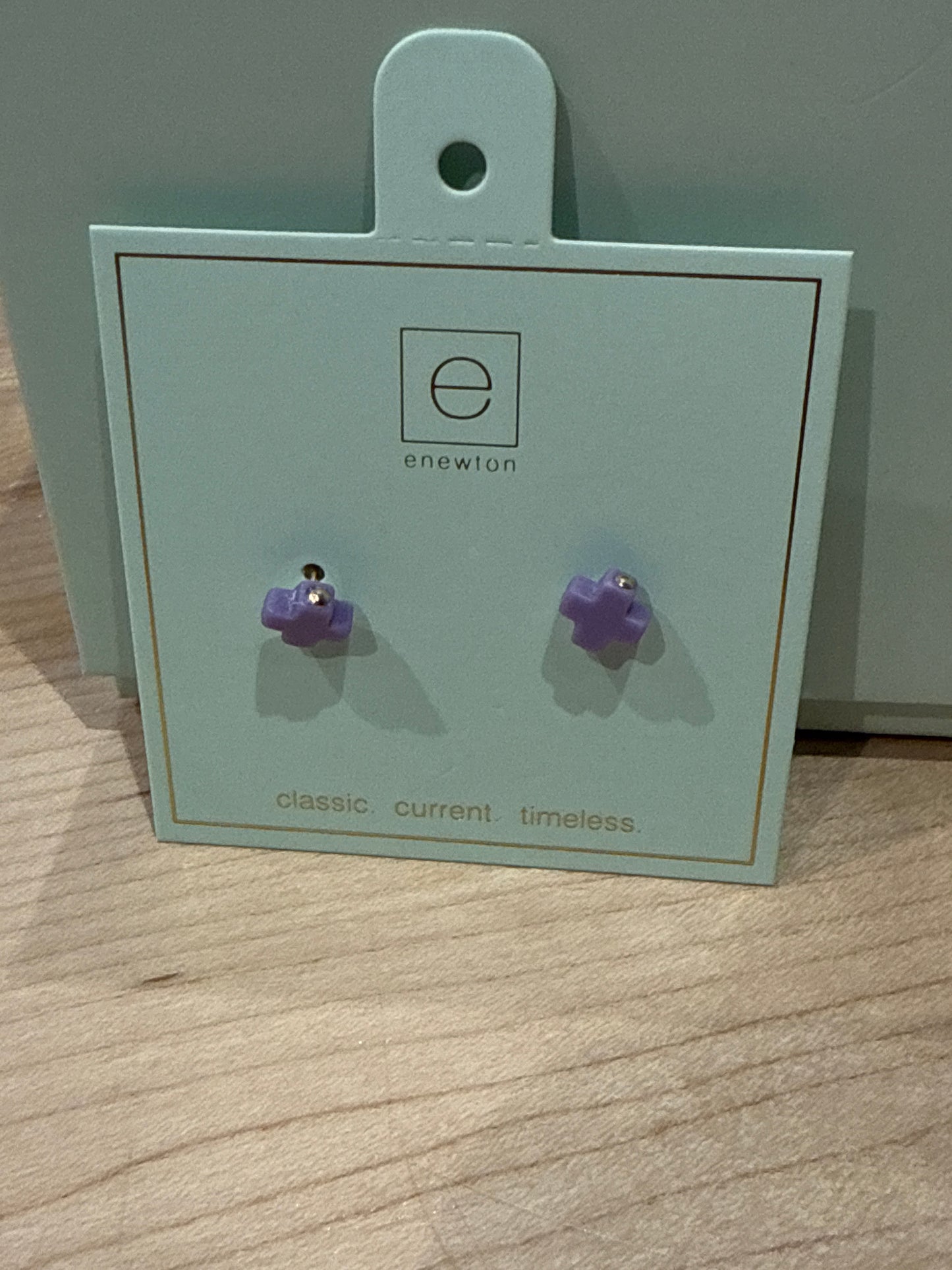 Signatuare Cross Stud Earrings