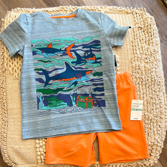 BLUE SHARKS T-SHIRT SET