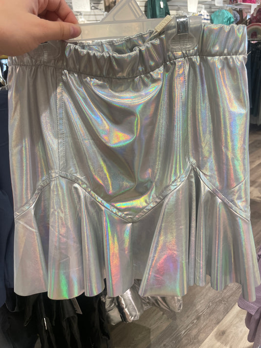 DROP WAIST METALLIC SKIRT