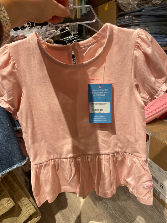 Pink Puff Sleeve Top