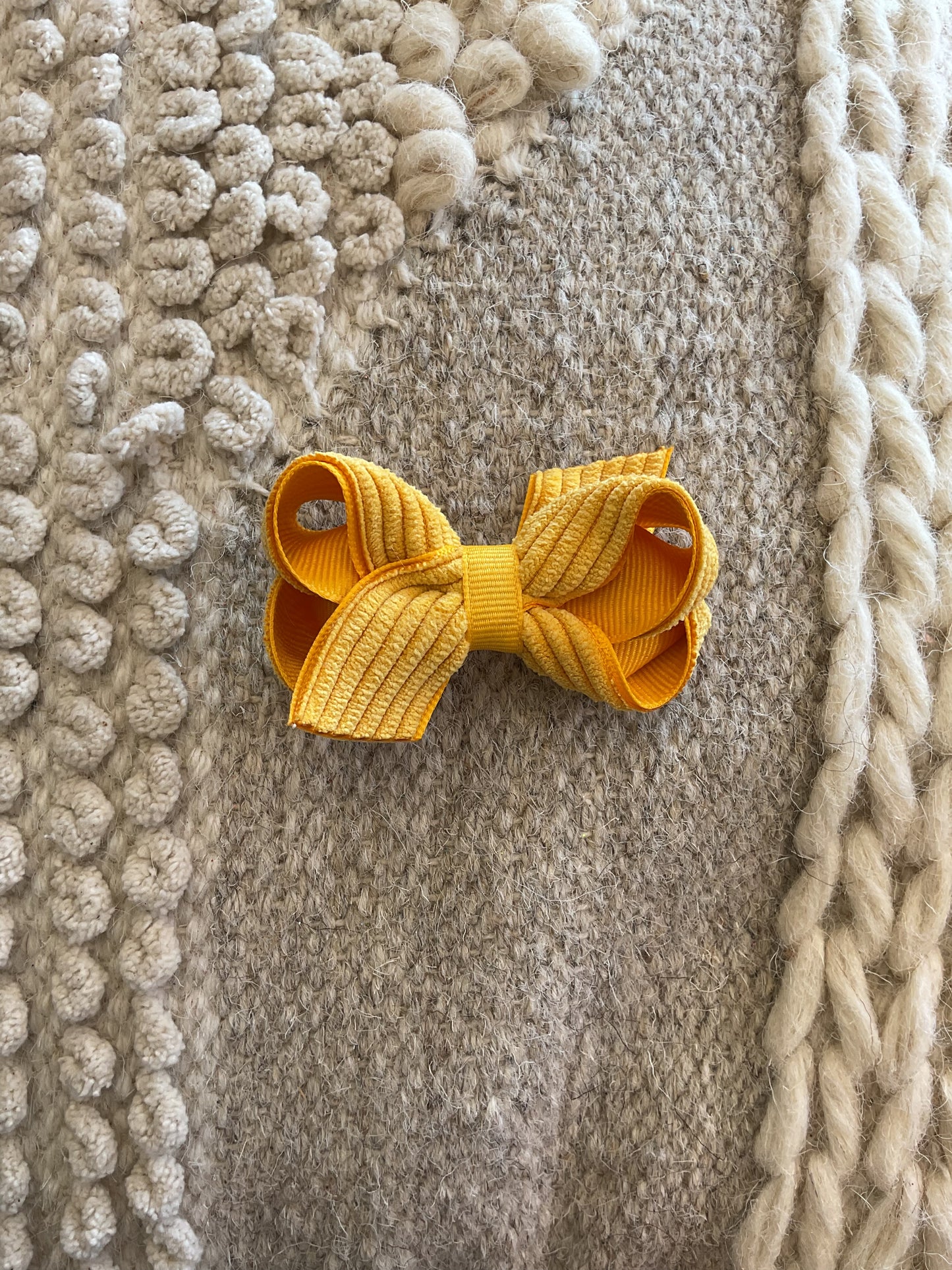 MINI CORDUROY/GG OVERLAY BOW
