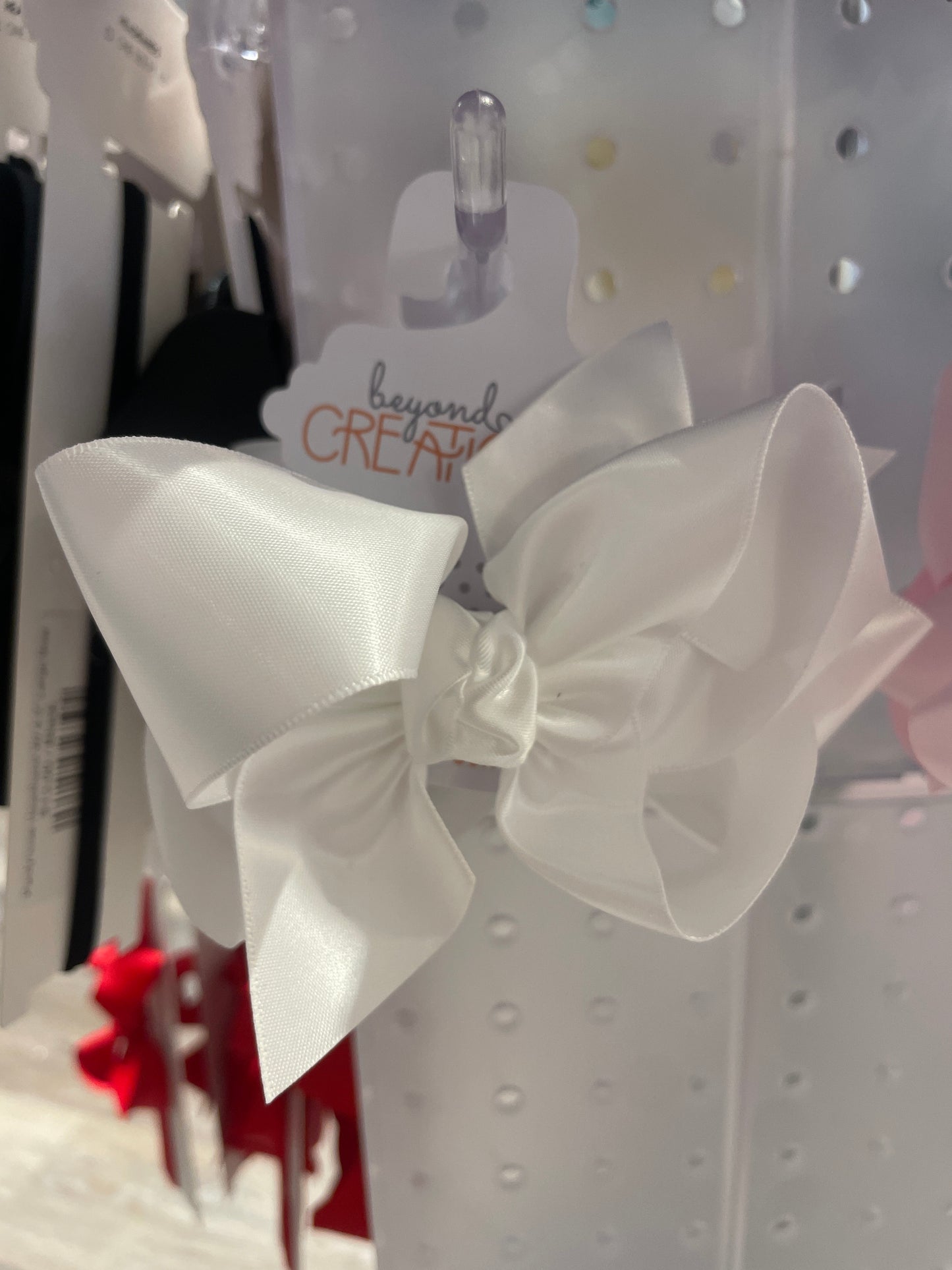 4.5" Large Satin Bow W/ Alligator Clip