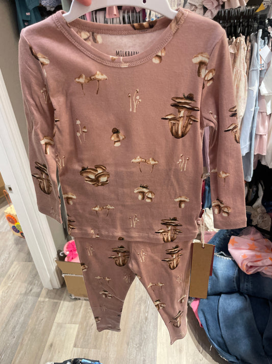Organic Cotton Mushroom Pajama Set