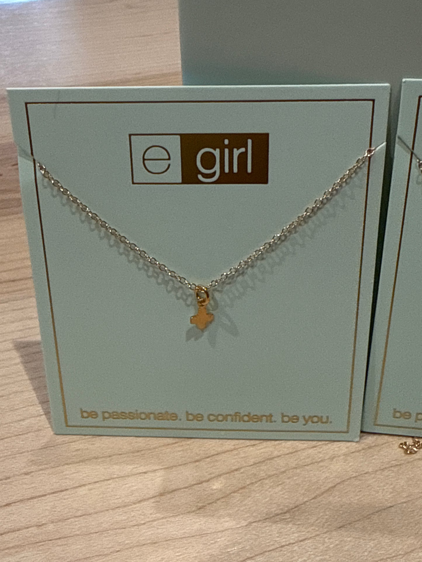 egirl 14" necklace Gold - Signature Cross Small Gold Charm