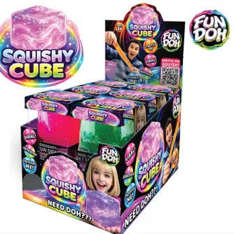 Fun Doh Squish & Squeeze Sparkle Cube