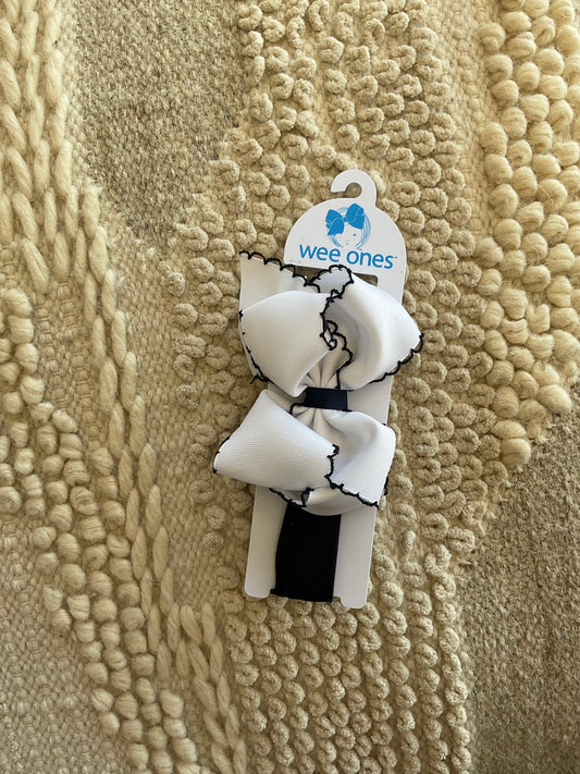 King Moonstitch Bow on Jersey Headband