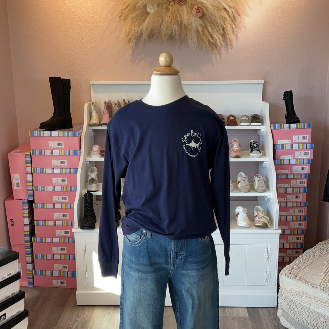 Mallard Long Sleeve Tee Navy