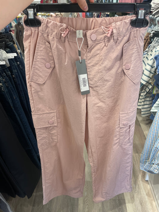 DUSTY PINK CARGO TRACTR PANTS