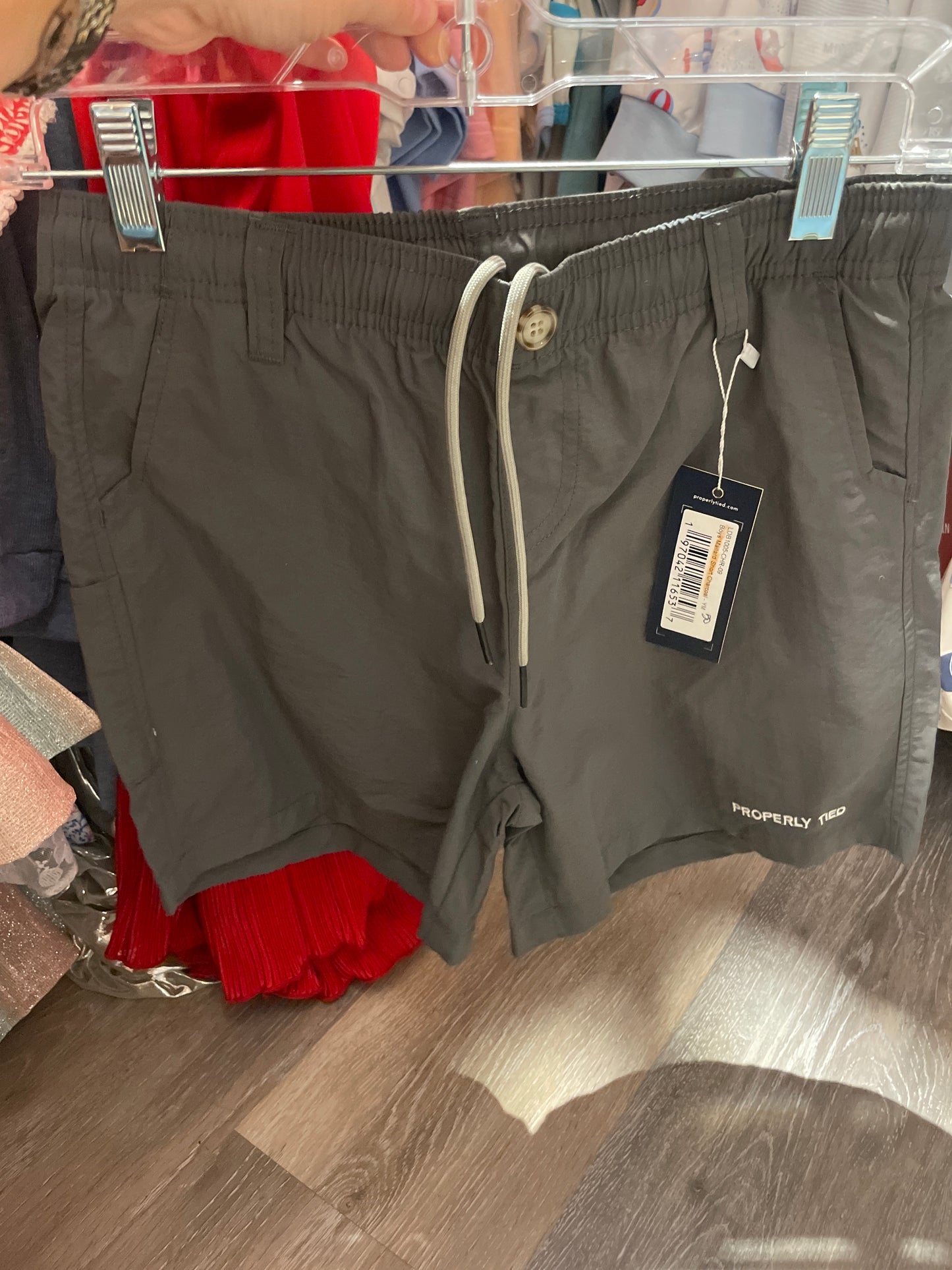 BOYS MALLARD CHARCOAL SHORTS