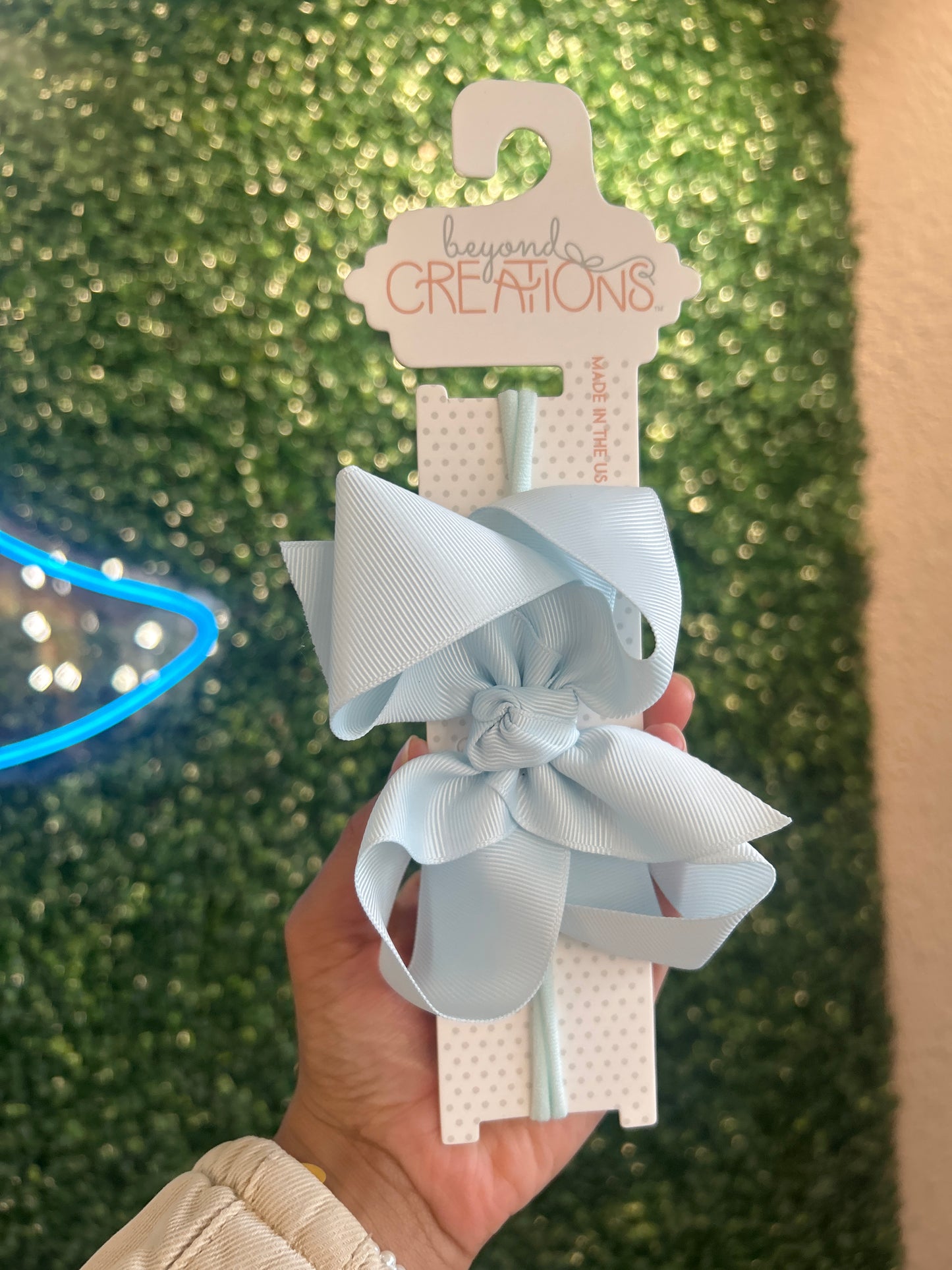 Pantyhose Headband W/ 4.5" Large Bow