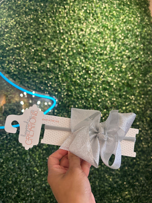 Pantyhose Headband W/ 4.5" Large Bow