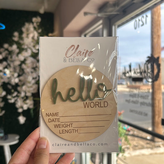 HELLO WORLD ANNOUNCEMENT