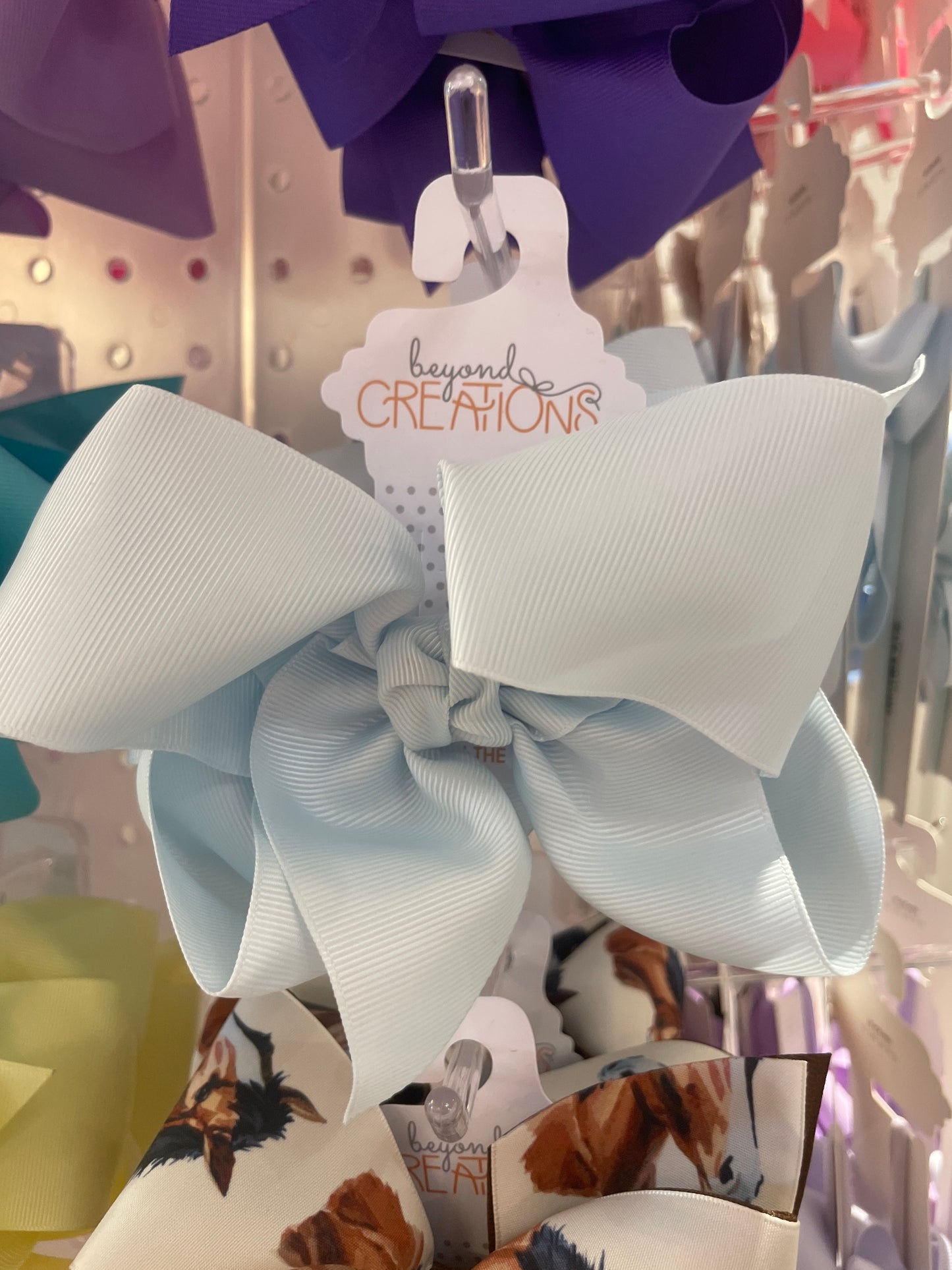 Huge Grosgrain Bow W Knot med alligator clip