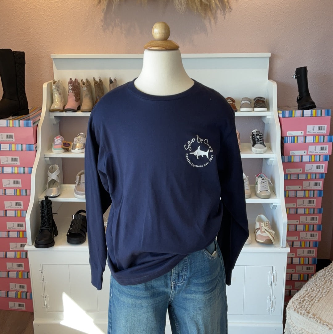 Little Lures Long Sleeve Tee Navy