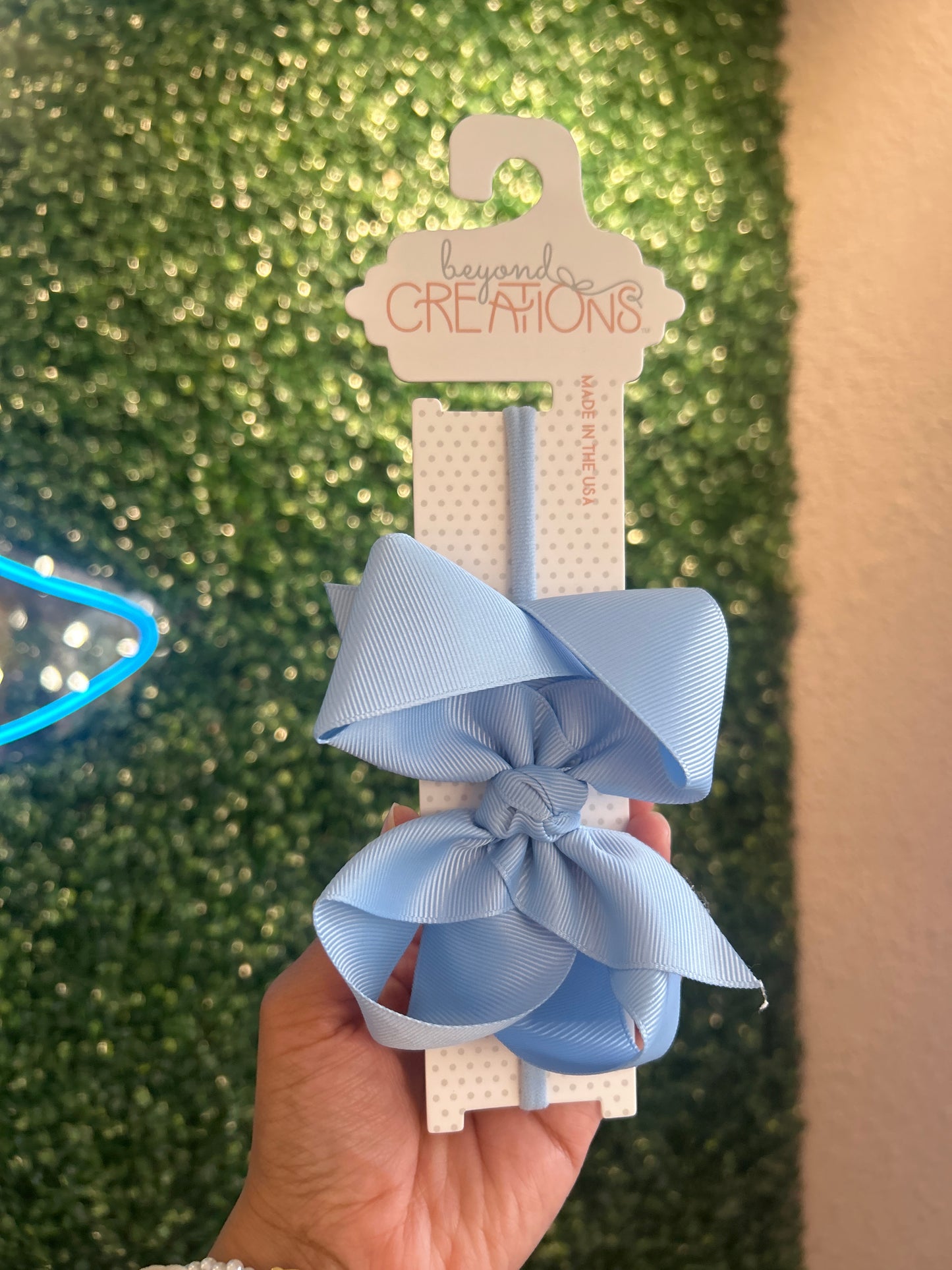 Pantyhose Headband W/ 4.5" Large Bow