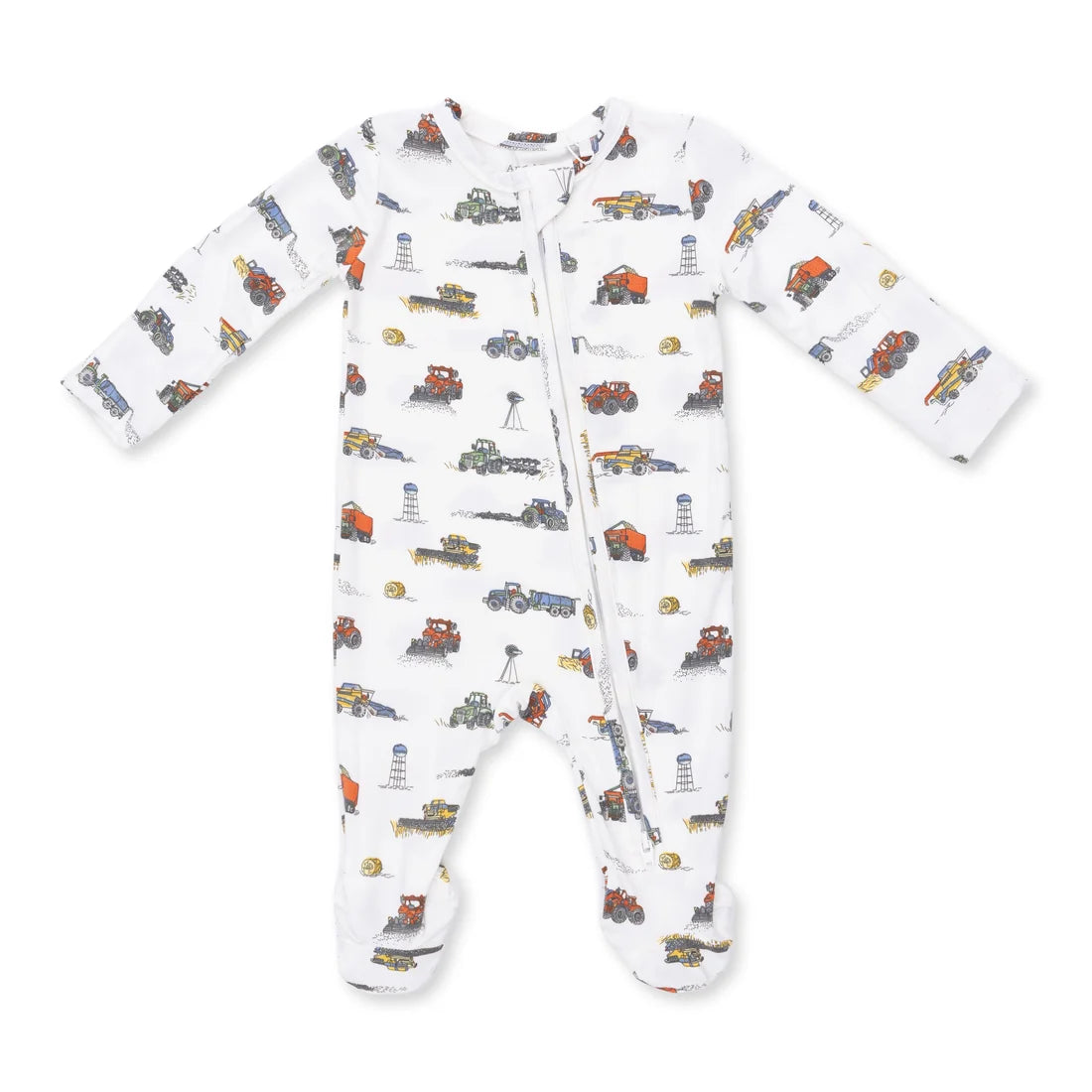 Farm Machines 2 Way Zipper Footie