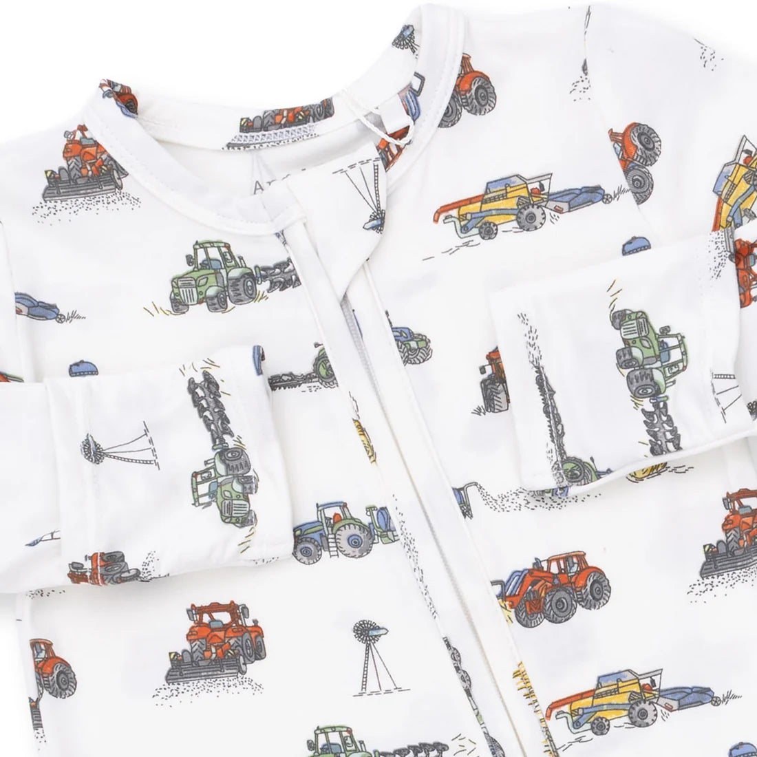 Farm Machines 2 Way Zipper Footie