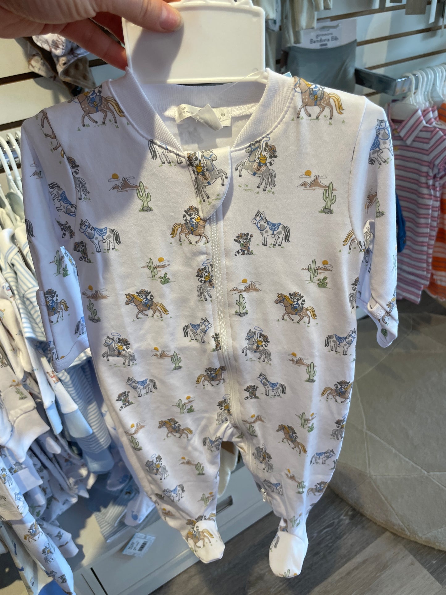 Cowpokes Roundup zip Footie