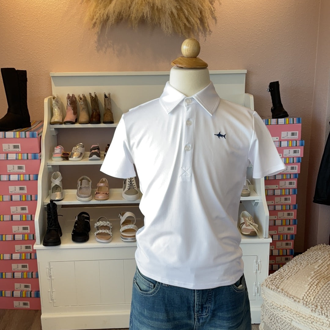 Offshore Performance Solid Polo White