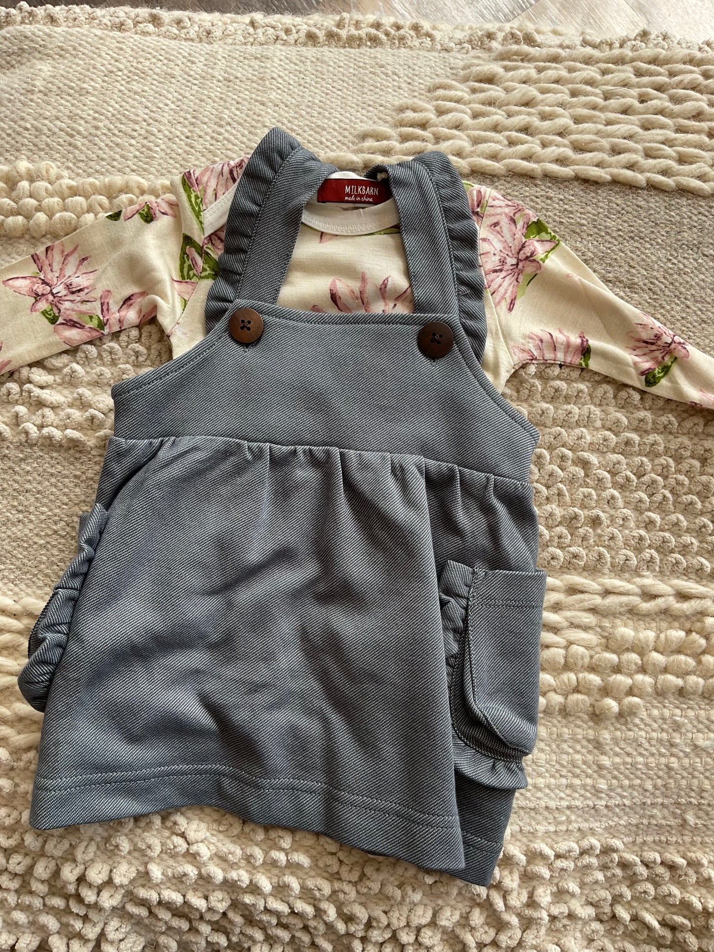 ORGANIC DRESS OVERALL DENIM