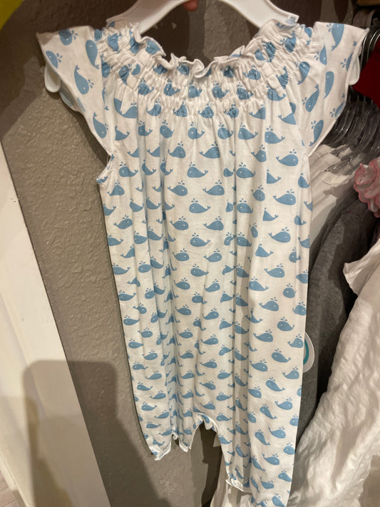 Whale Angel Romper